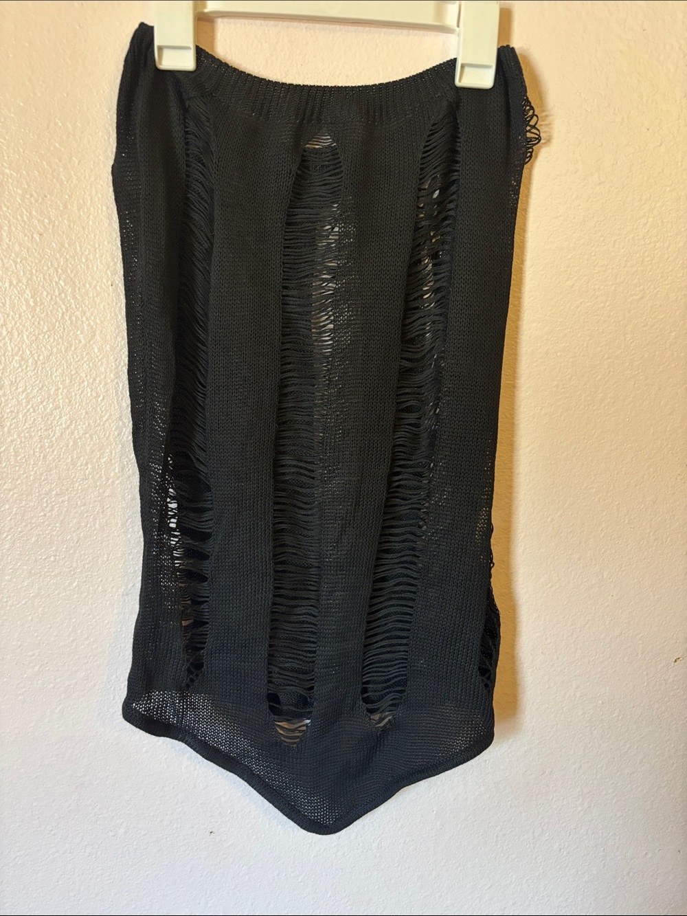 Black Knit Women’s Swimsuit Cover Up